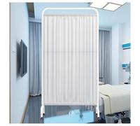 Folding Medical Privacy Screen - 3-Panel Room Divider, 70.8"x35.4" Mobile Privacy Screen - Dark Blue Protective Parti(White,5-panel)