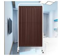 Folding Medical Privacy Screen - 3-Panel Room Divider, 70.8"x35.4" Mobile Privacy Screen - Dark Blue Protective Parti(Brown,3-panel)