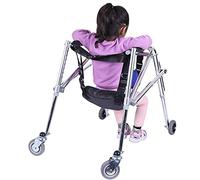 Folding Medical Rollator Walker for Children with Cerebral Palsy, Adjustable Wheels for Kids with Disabilities and Hospital Use