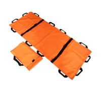 Folding Medical Stretcher, Thickened Nylon Cloth, 330 lbs Capacity, Emergency Rescue Equipment for Transferring Injured, Portable and Space-Saving Design