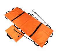 Folding Medical Stretcher, Thickened Nylon Cloth, 330 lbs Capacity, Emergency Rescue Equipment for Transferring Injured, Portable and Space-Saving Design