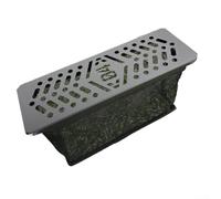 Folding Mesh Basket for IGT Table 0.5 Unit, Aluminium Alloy Drainage Storage Rack, Quick-Dry Portable Camping Kitchen Organizer, Collapsible Gear Holder for Outdoor Hiking and Picnic, Black(Style C)