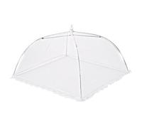 Folding Mesh Food Cover Dustproof Pop-Up Picnic Plate Shelter | Portable Outdoor BBQ, Party Tent Protects-Food from, Debris, and Wind | Lightweight Foldable Shield