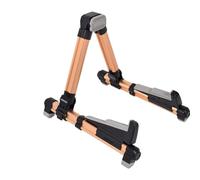 Folding Metal Guitar Stand Vertical Violin Accessories(Champagne)