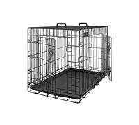 Folding Metal Puppy Cage, Black / 122 x 74,5 x 80,5 cm