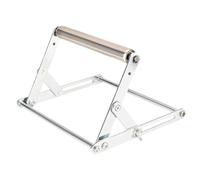 Folding Metal Table Saw Stand with Adjustable Height for Cutting Machine Material Support and Space Saver Workbench