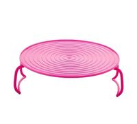 Folding Microwave Tray Stand - Microwave Tray with Folding Legs | Portable Folding Microwave Tray Rack | Adjustable Microwave Oven Tray | Microwave Food Splatter Cover Carrying Tray