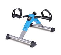 Folding Mini Exercise Bike Portable Home Pedal Exerciser Rehabilitation Training Machine(Blue)