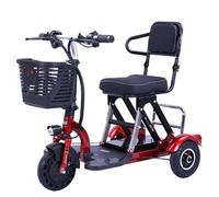 Folding Mobility Scooter,300W Front Drive Motor Lightweight Electric Scooter, 20Ah Removable Battery, 55km Distance Mobility Scooter for Adults, Dual-axle Braking System for The Rear Wheels