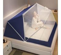 Folding Mosquito Net Tent Bottomless Portable Easy to Setup for Bed Camping Travel Home Outdoor No Chemicals 100 * 190 * 105cm-A