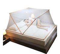 Folding Mosquito net Tent Flip Mosquito net Tent for bed Anti Mosquito Cover for Adults Trip,Folding Portable Home and Travel Outdoor Mosquito net,Brown,160 * 190 * 80CM