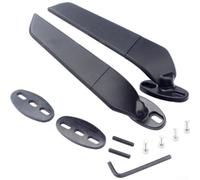 Folding Motorcycle Mirrors 360° Adjustable Wing Aerodynamic Rear View, for Honda CBR1000RR ZX6R ZX10R 250-650cc Sport Bike Aluminum Alloy Glass Set
