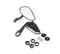 Folding Motorcycle Mirrors For Street For Trident 660 For Bobber T120 For Daytona 675 CNC Handlebar Handle Bar Rearview Side Mirrors End Mirror(1 set Diamond Shape)