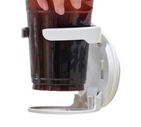 Folding Mug Holder - 9.5x9.5x10.1cm Adjustable Folding Beverage Bottle Rack, White ABS Wall Mounted Stand, No Punching Storage | Dormitory RVs Campers Caravans Kitchen Cabinet 198 Characters