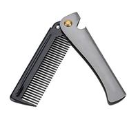Folding Mustache Comb For Men, Folding Pocket Moustache Shaping Comb Stainless Steel Anti Static Round Teeth Beard Beard Straightener For Men, Grooming Styling Hair (#2)
