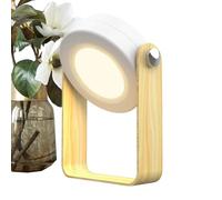 Folding Night Lamp - Portable Rechargeable LED, 2 Mode Lighting for Bedside Use, Touch Sensitive Lamp, Nursery Accessory with Adjustable Brightness, Nightlight for Tent Garden Bedroom Home Office Camp