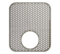 Folding Non-Slip Sink Protective Mat, Multifunctional Drain Heat Insulation Mat, Silicon Mat Counter Protector for Bottom of Kitchen Sink, Dishes Glassware Dishes Fruit Pots(Bottom Hole)