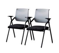 Folding Office Chair with Armrest, Breathable Mesh Back for Company, School, and Waiting Room Training