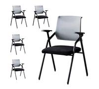 Folding Office Chair with Armrest, Breathable Mesh Back for Company, School, and Waiting Room Training