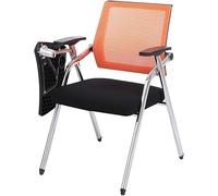 Folding Office Chair with Attached Desk, Stackable Design for Conference Rooms and Student Use, Ergonomic Backrest