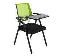 Folding Office Chair with Writing Tablet Space Saving Design for Meetings Worhops & Conferences table Portable Seating Solut for Home & Office