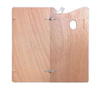 Folding Oil Painting Pigment Wooden Palette 15 x 7.5Inch Art Supplies (15Inch Large)