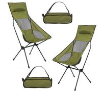 Folding Outdoor Chair With Carry Bag Green, Pack Away Easy, Durable