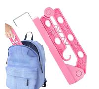 Folding Over Door Hook - Space Saving Rack 15x23x22cm, Heavy Duty Steel Hanger, Adjustable Folding Arm with Finish | Closet Storage Organizer for Entryway