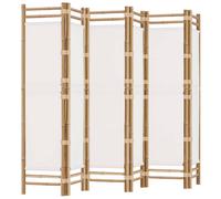 Folding Panel Room Divider Privacy Screen Black/Cream White Multi Sizes vidaXL