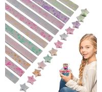 Folding Paper for Stars for DIY - Adding a Touch of Fantasy to Any Event, Portable Star Paper Strips That | For Crafts, Decorations