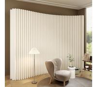 Folding Paper Partition Room Divider, Privacy Screen for Room Separation, Decorative Panel for Dorm Studio Office Hotels Salons