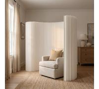 Folding Paper Partitions Room Dividers, Portable Privacy Screens, Freestanding Divider for Room Separation,Dorm Office Studio Exhibition Store Enterprise, Set Up in Seconds and Folds Flat, White