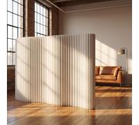Folding Paper Partitions Room Dividers, Portable Privacy Screens, Freestanding Divider for Room Separation,Dorm Office Studio Exhibition Store Enterprise, Set Up in Seconds and Folds Flat, White