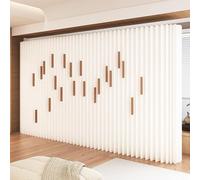 Folding Paper Room Divider No Assembly Wall Partits for Indoor Spaces 63x16.9x63in Ideal for Dorms Studios Offices Easy to Use Space Saving