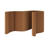 Folding Paper Room Divider - Portable Adjustable Paper Screen, Freestanding Wall Partition with Flexible Design for Privacy & Space Separation brown 118.1 * 86.6in