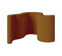 Folding Paper Room Divider - Portable Privacy Screen for Home & Office, Lightweight Freestanding Indoor Flexible Partition Wall, Easy to Clean & Versatile Design brown 118.1 * 86.6in