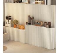 Folding Paper Room Divider Screen with Storage Shelves, Portable Partition Walls and Partitions, Temporary Independent Partition Wall Separators,300x220cm/118.1x86.6in