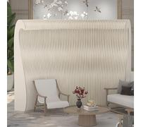 Folding Paper Room DividerIndoor Partition Wall Easy Assembly & Storage for Home Office Clothing Store Enterprise (440x36x160cm/173.2x14.2x63in)