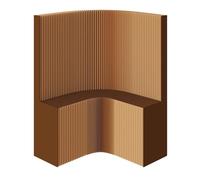 Folding Paper Screen Room Dividers Can Items And Display Ornaments, Suitable For Offices, Living Rooms, And Clothing Stores(Brown,2.12X1.9M/6.95X6.23FT)