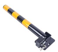 Folding Parking Barrier Lock, Heavy Metal Driveway Warning Safety Bollard Obstacle Piles, Private Car Stoppers Post(1pcs)