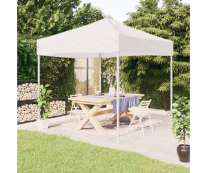 Folding Party Tent 2x2m White 210D Oxford Silver Coated Pop-Up Canopy Gazebo Pro