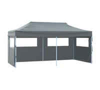 Folding Party Tent 3x6m Anthracite 600D Oxford PVC Roof & 4 Sidewalls incl Pegs