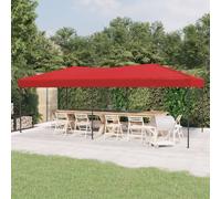 Folding Party Tent 3x6m Red 210D Oxford Silver Coated Pop-Up Canopy Outdoor