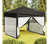 (black, 292 x 292 x 245 cm) vidaXL Folding Party Tent with Sidewalls Pavilion Marquee Multi Colours/Sizes