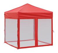 (black, 199 x 199 x 254 cm) vidaXL Folding Party Tent with Sidewalls Pavilion Marquee Multi Colours/Sizes