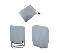 Folding Patio Chair Covers | 2-Piece Dustproof Folding Lawn Chair Covers | Lounge Protector with Storage Bag for Care Maintenance Beach Patio Protection Storage Outside