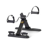 Folding Pedal Exerciser, Mini Exercise Bike with Digital Display, Under Desk BikeFor Leg Arm Exercise and Rehabilitation Training/Black / 50x36x24cm