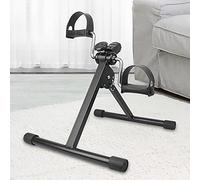 Folding Pedal Exerciser, Mini Upper And Lower Limbs Exercise Bike With Adjustable Resistance, For Home Physical Body Training(Size:B,Color:Black)