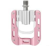 Folding Pedals with Anti-Slip Nail Pattern and 9/16inch Thread for Brompton and For Dahon Folding Frame Fit (Black Purple)