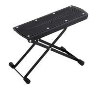 Folding Pedicure Stool - Foot Support Tool, 220 Lbs Load Capacity | Adjustable Non Skid Rest with Metal Frame for Spa Home, Nail Polish Routine, Guitar, Salo Use
